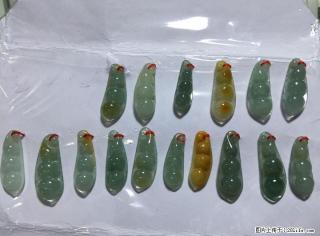 A货翡翠玉扁豆挂件寓意：腰缠万贯、荷包鼓鼓180/个 - 桂林28生活网 www.28life.net
