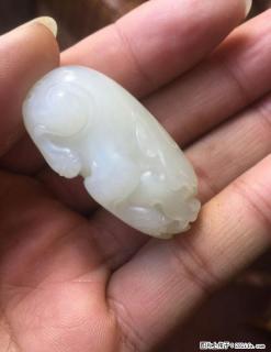 新到的和田玉籽料貔貅，苏工，白度好，无杂裂。 - 桂林28生活网 www.28life.net
