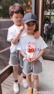 定做幼儿园儿童T恤小猪佩奇印卡通图案童装 - 桂林28生活网 www.28life.net