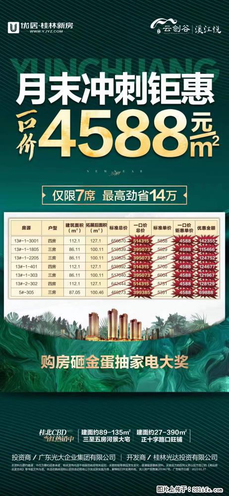 【云创谷】13# 板楼（南北通透），4588起买准现房，今年6月底交付！总价仅39.5万起！ - 家居生活 - 桂林生活社区 - 桂林28生活网 www.28life.net