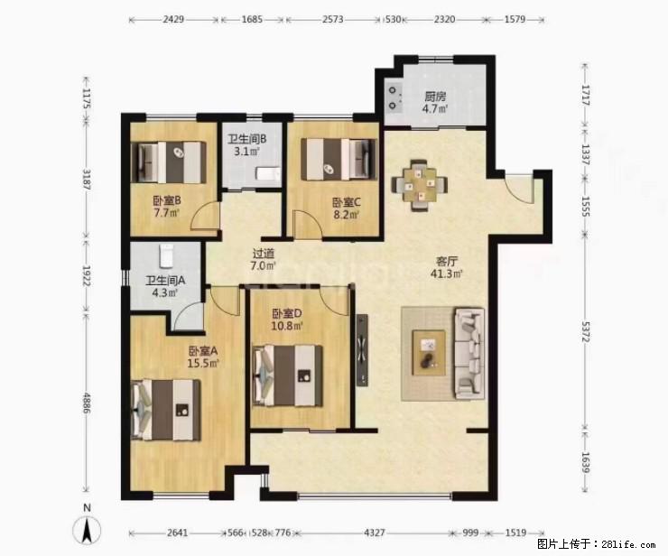 【新城吾悦华府】首付1.8万送车位，建面120.4+25平赠送，毛坯 南北通透，4房2厅2卫 - 房屋出售 - 房屋租售 - 桂林分类信息 - 桂林28生活网 www.28life.net