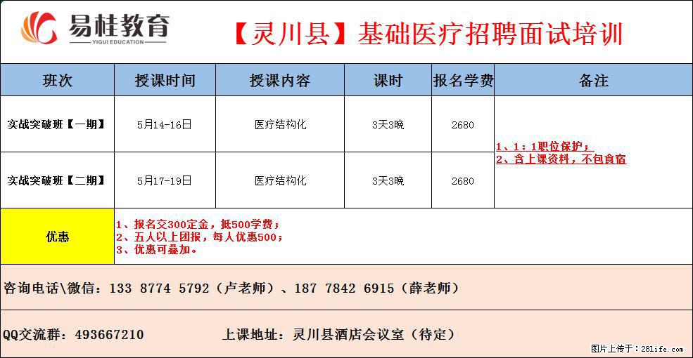 桂林灵川医疗面试培训班火热招生中 - 其他广告 - 广告专区 - 桂林分类信息 - 桂林28生活网 www.28life.net