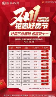【隆泰福府】双十一好房节，特价来袭，优惠一口价 - 桂林28生活网 www.28life.net